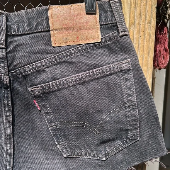 Levi's 501 Upcycled Studded Cut Off Jean Shorts - Picture 10 of 12